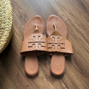 Tory Burch Light Brown Leather Sandals